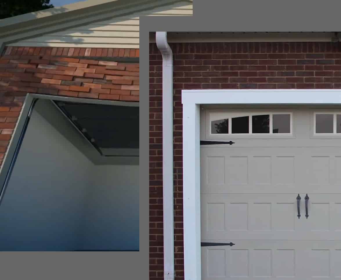MDH Foundation Repair Lintel Lifting Garage Comparison Before and After